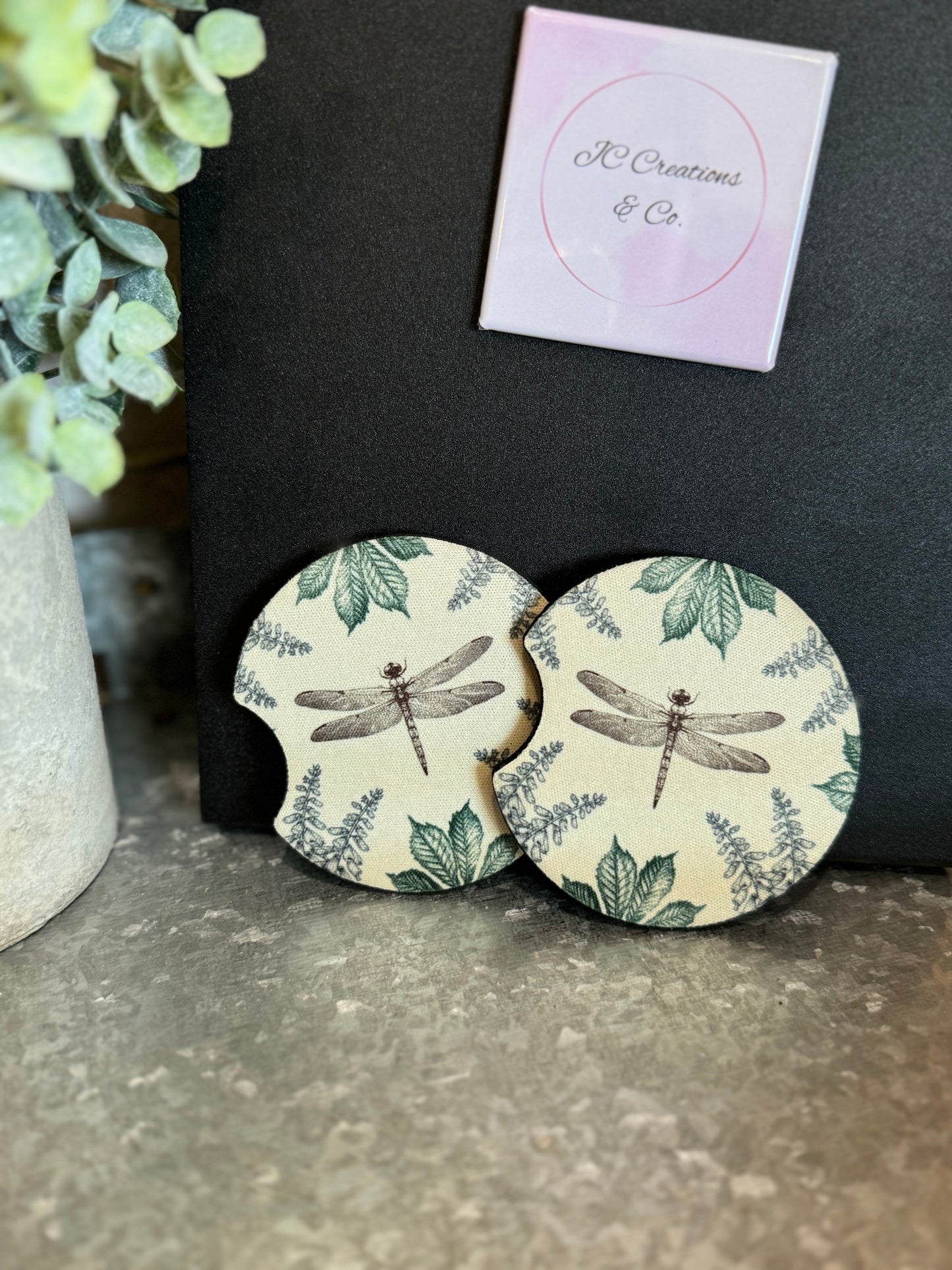 Floral Car Coasters