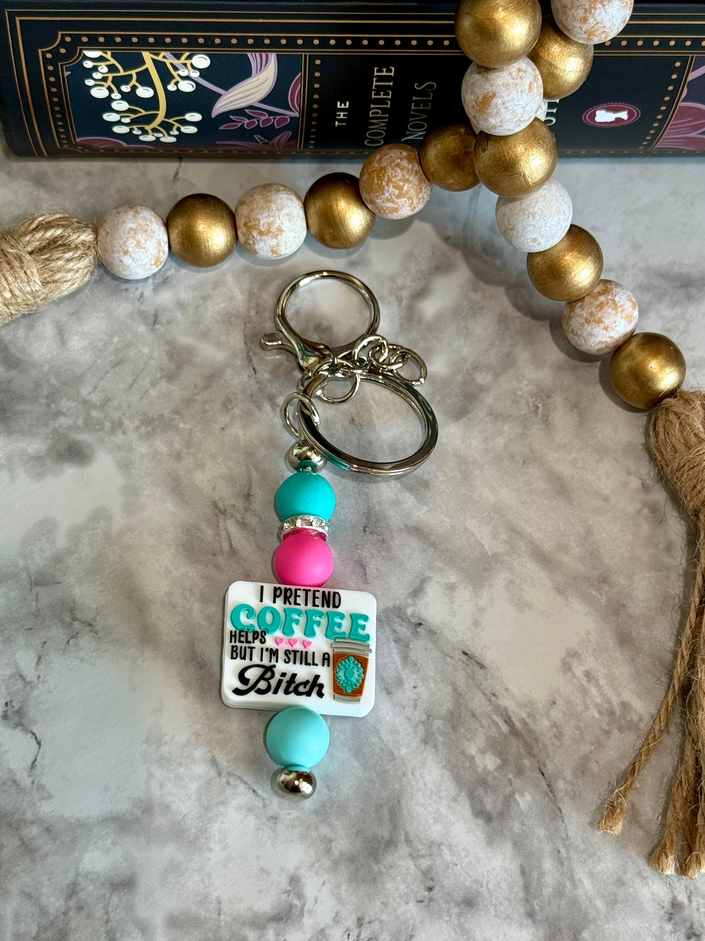 B*tchy Coffee Keychain