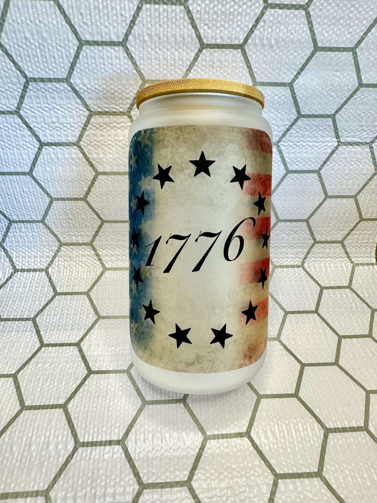 Patriotic - 16oz Can Glasses