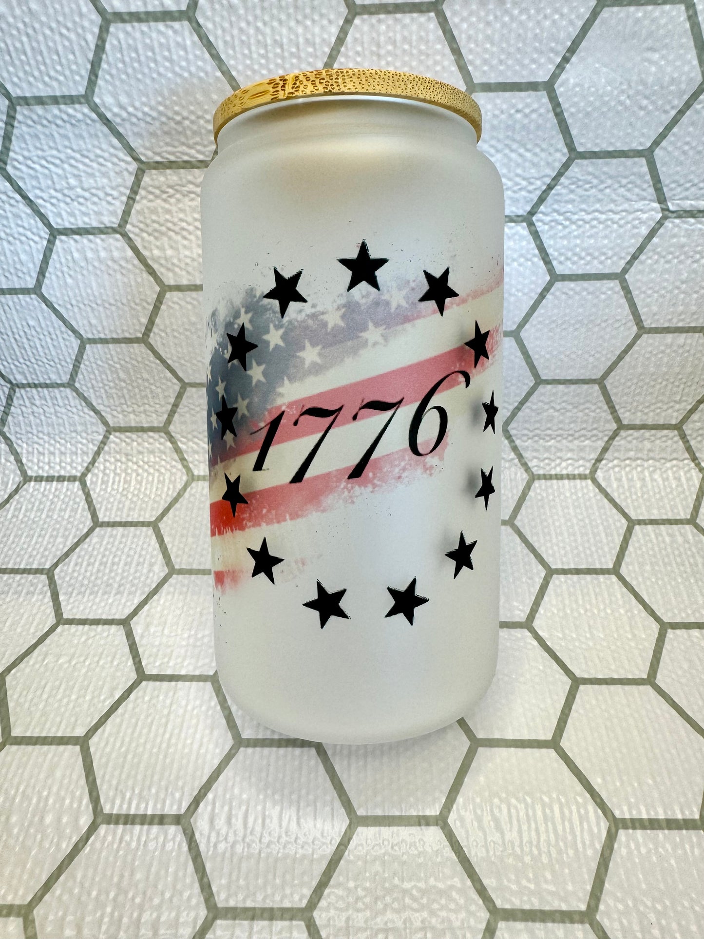 Patriotic - 16oz Can Glasses