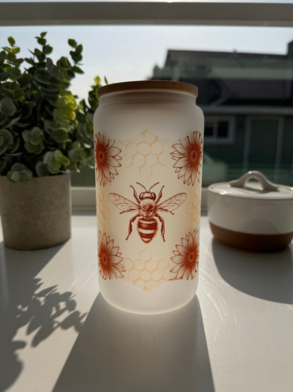 Floral - 16oz Can Glasses