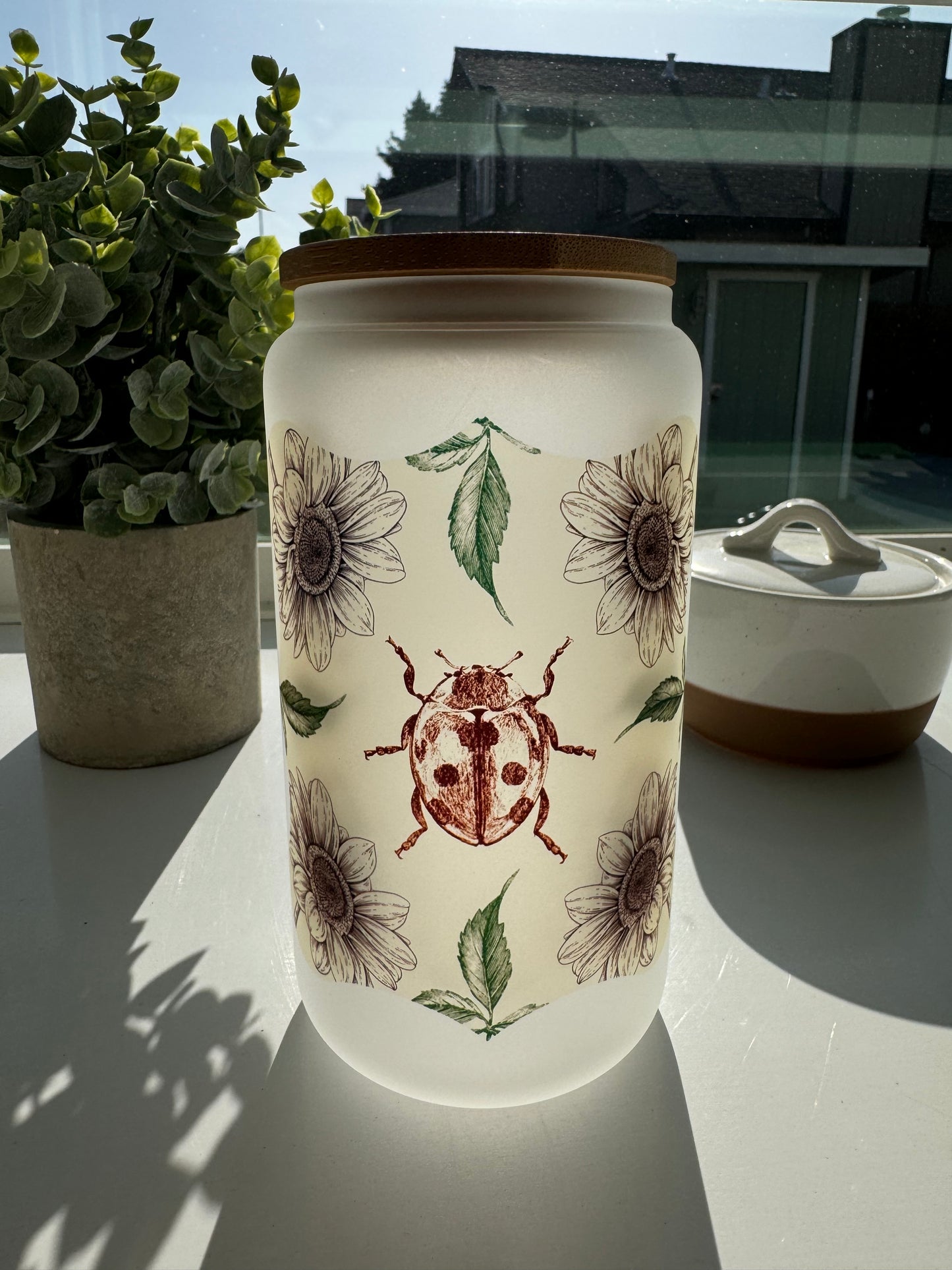 Floral - 16oz Can Glasses