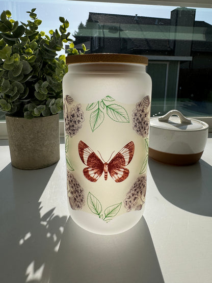 Floral - 16oz Can Glasses