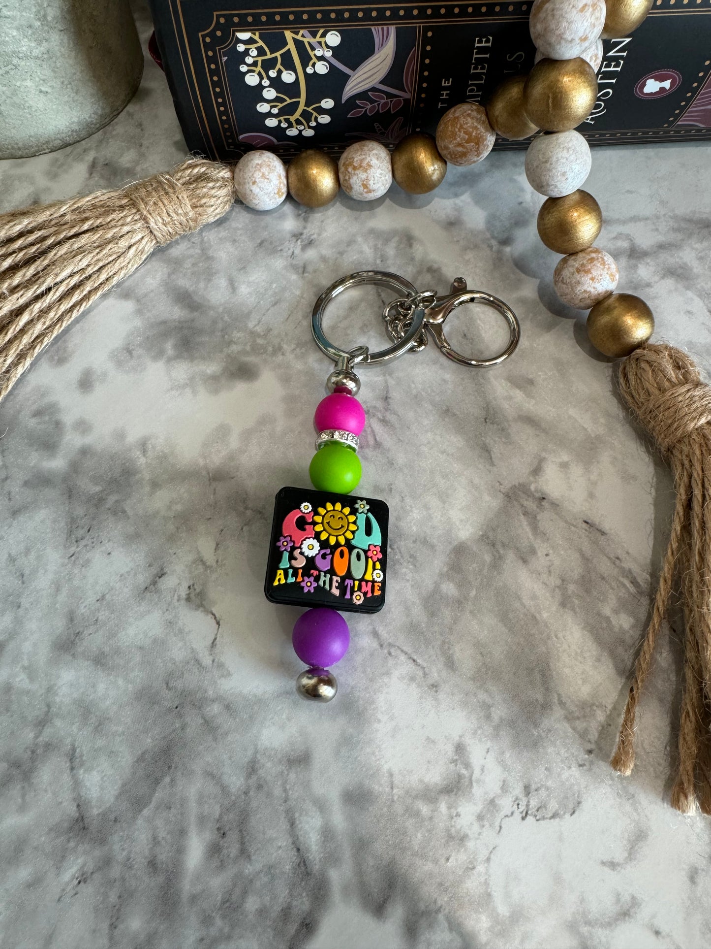 God is Good Keychain