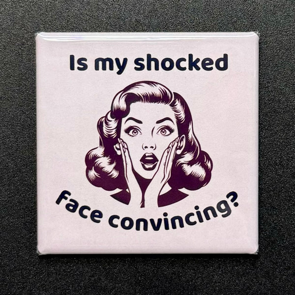 My Shocked Face Sarcastic Magnet
