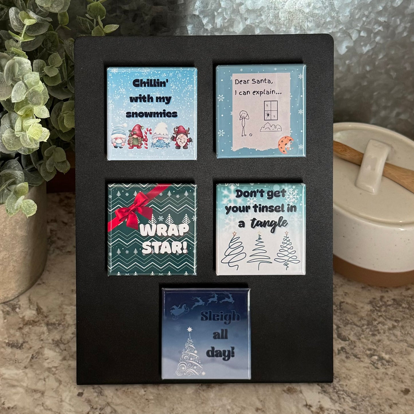 Funny Christmas Magnet Set of 5