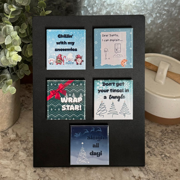 Funny Christmas Magnet Set of 5