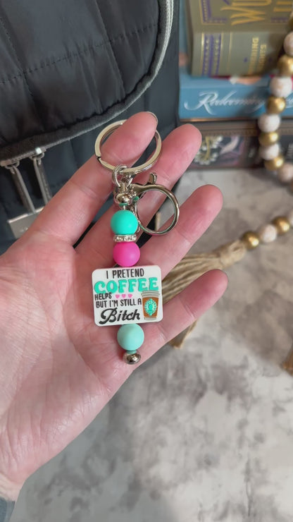 B*tchy Coffee Keychain